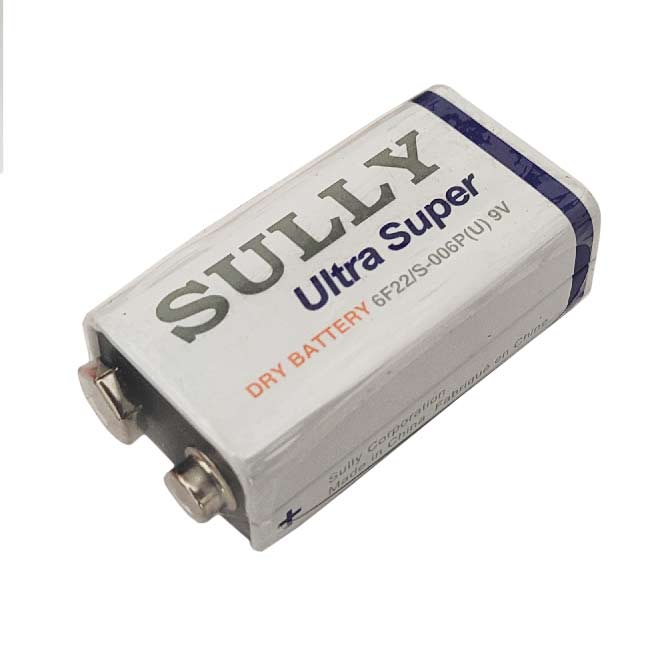 برندباتری SULLY ولتاژ باتری 9ولت مدل 6F22/S تعداد 1عدد ساخت کشور چین قابلیت شارژ ندارد