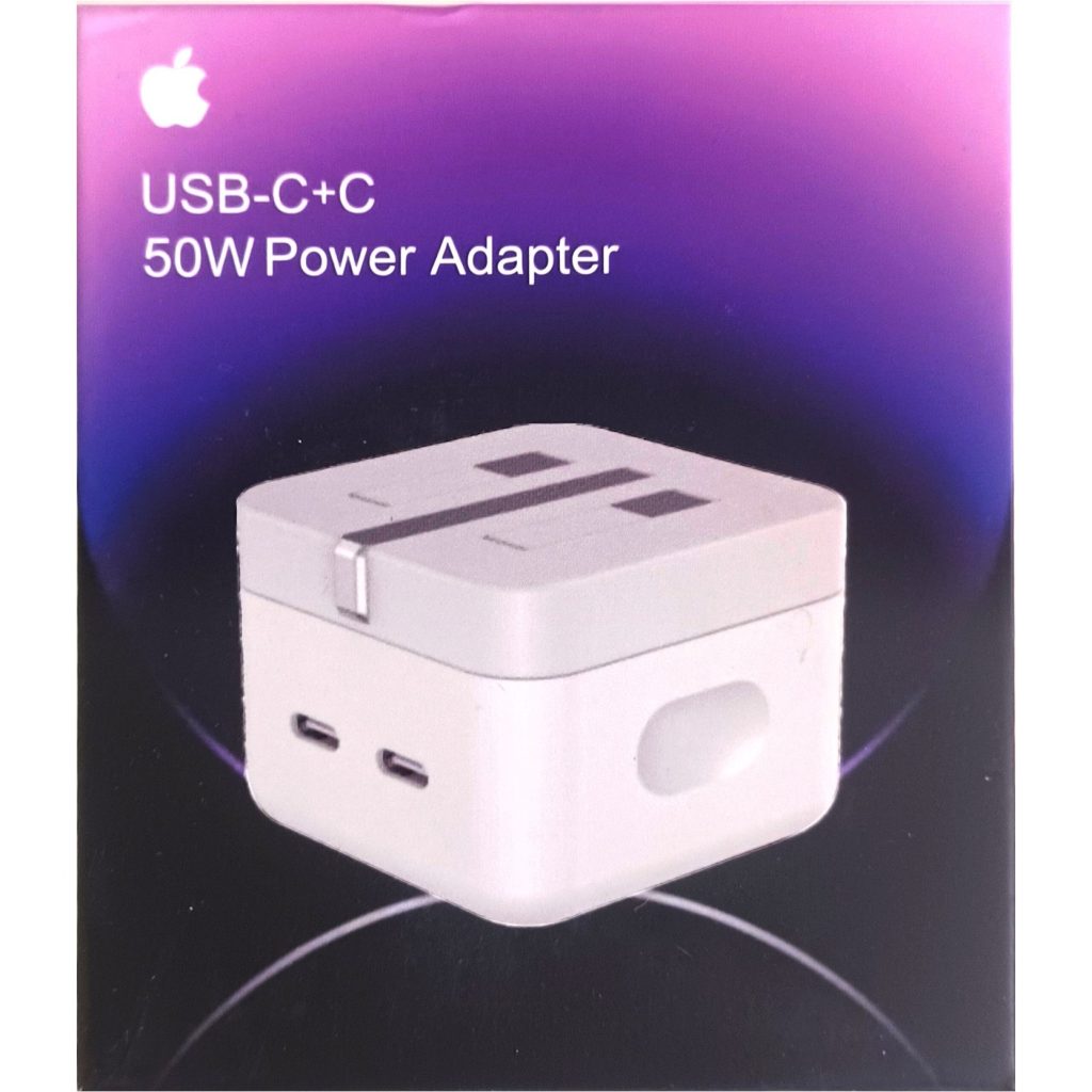 آداپتور (کلگی) دو پورت USB-C آیفون مدل 50W