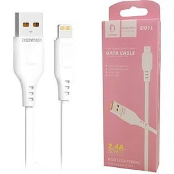 کابل شارژ فست آیفون USB به لایتنینگ دنمن DENMEN
